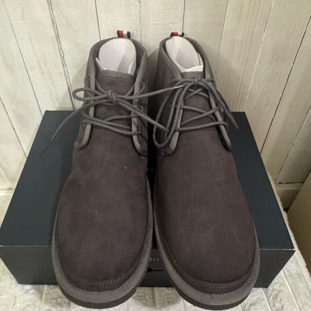 Tommy Hilfiger Men’s Welsh Fashion Boot - Size 12 - Dark Brown - Picture 2 of 8